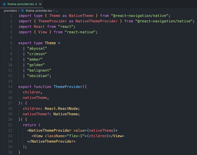 Theme Provider