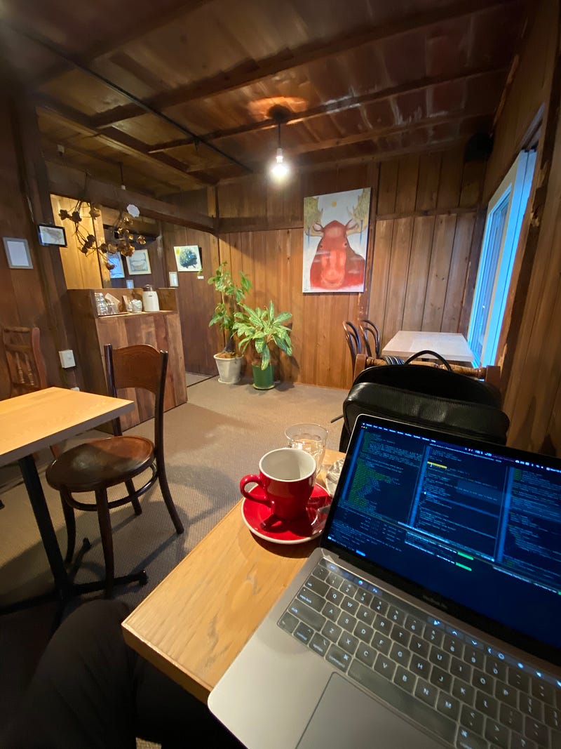 Digital nomad in Okinawa to escape from cedar pollen and Coronavirus