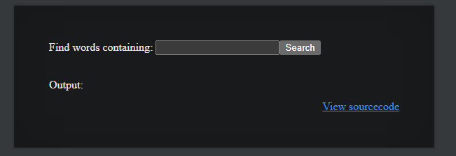 Natas 9 search form