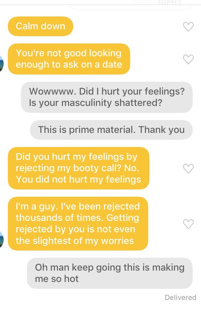 Guy says were not dating