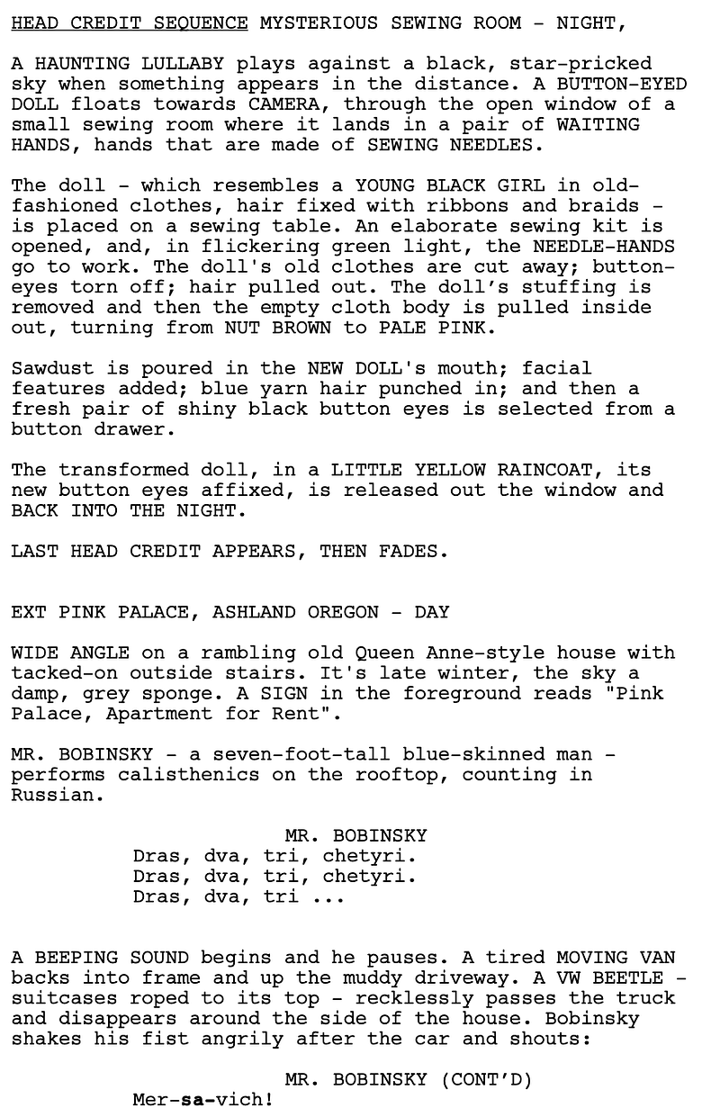 Page One: “Coraline” (2009)