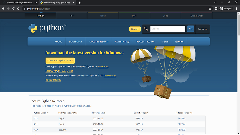 Python Download Page