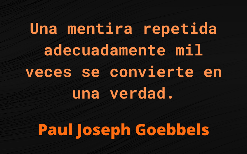 Frases de Mentiras — Paul Joseph Goebbels