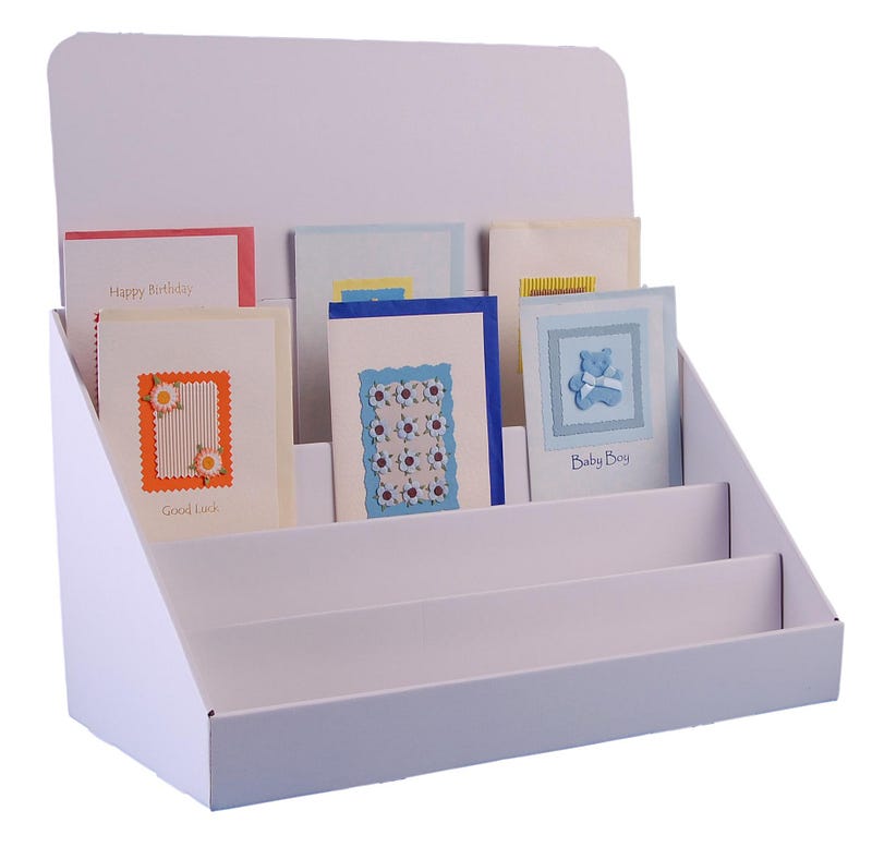 counter display box white color, clear view & attractive design