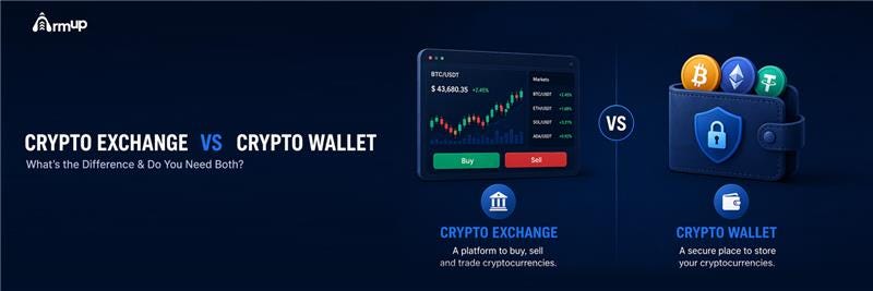 Crypto Exchange vs Crypto Wallet: Understanding the Key Differences and Choosing the Right Setup
