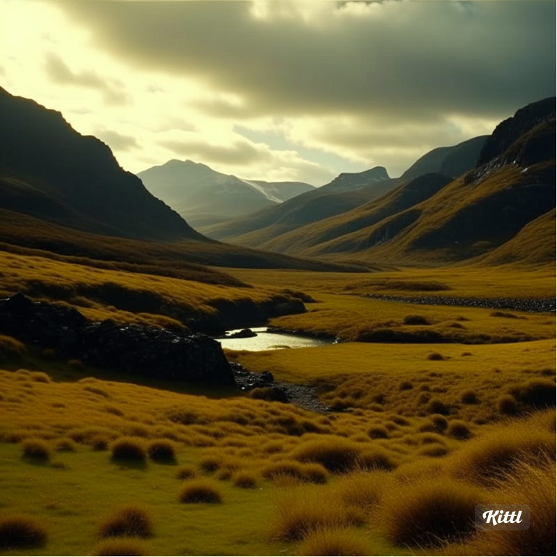 “Scottish Highlands” Created with www.kittl.com