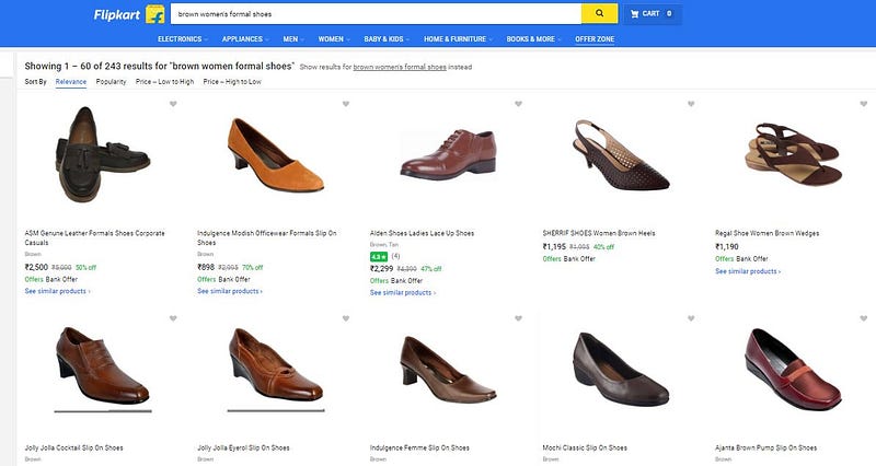 amazon flipkart shoes