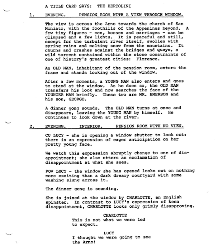 Page One: “A Room with a View” (1985)