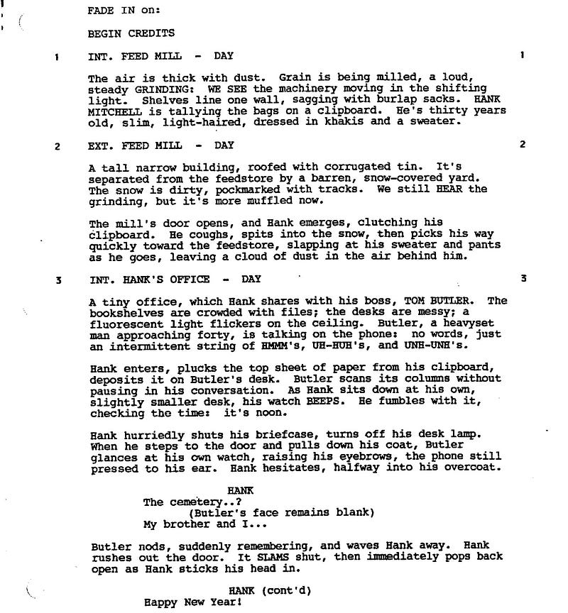 Page One: “A Simple Plan” (1998)