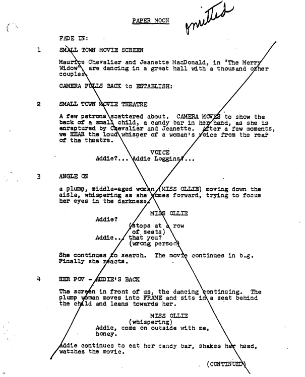 Page One: “Paper Moon” (1973)