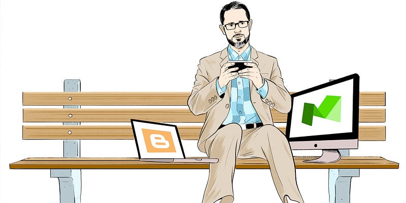 Ev Williams in una vignetta di “The Atlantic” a illustrare il servizio di Robinson Meyer, dal titolo “The Forrest Gump of the Internet” pubblicato il 16 giugno 2016.