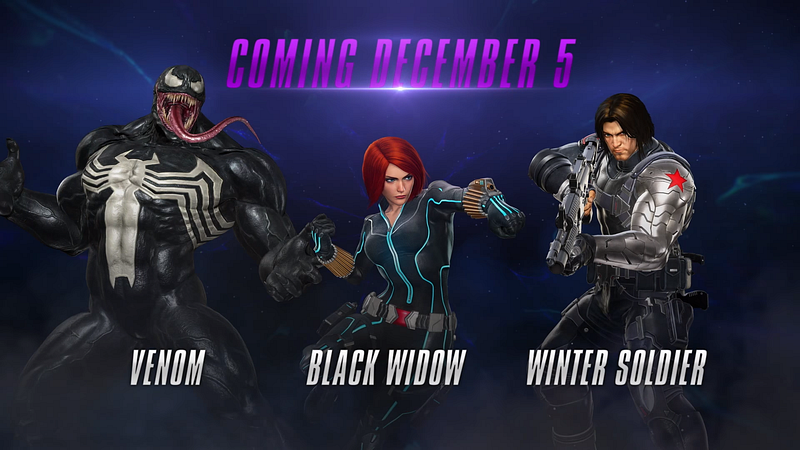 Venom, Black Widow a Winter Solider mají svůj Marvel vs Capcom Infinite trailer i release date
