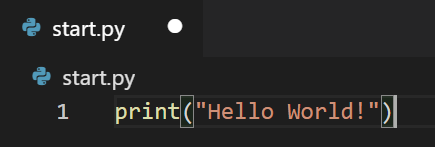 Write a simple python program in visual studio code