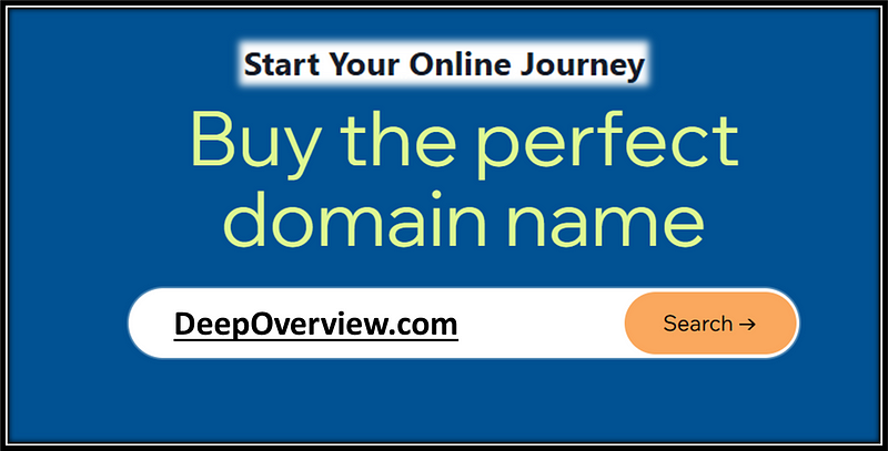 Deep Overview Domain Name For Sale Start Your Online Journey