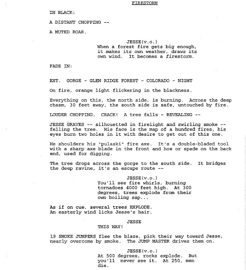 Page One: “Firestorm” (1998)
