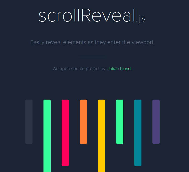 JavaScript 动画库:Scroll Reveal