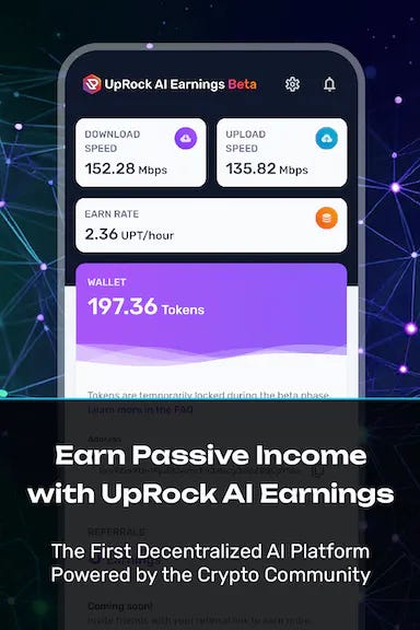 UpRock — AI-based Passive Income App 2