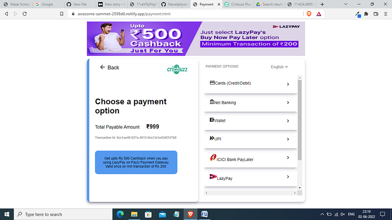 Screenshot