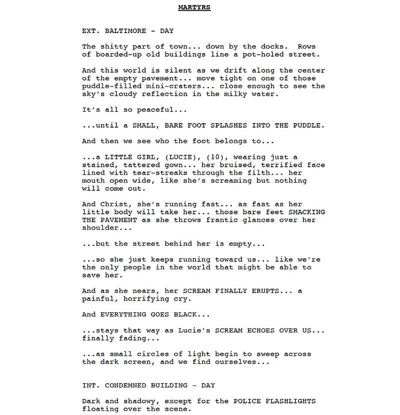 Page One: “Martyrs” (2008)