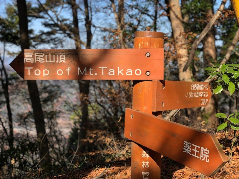 The pathway to the summit of Tokyo’s Mt. Takao