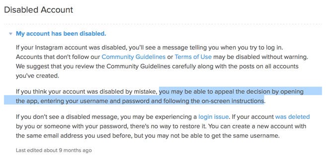 How I Reactivated My Disabled Instagram Account in 3 Days