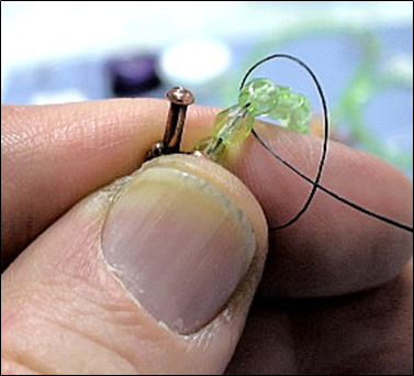 Bead Stringing With Needle and Thread