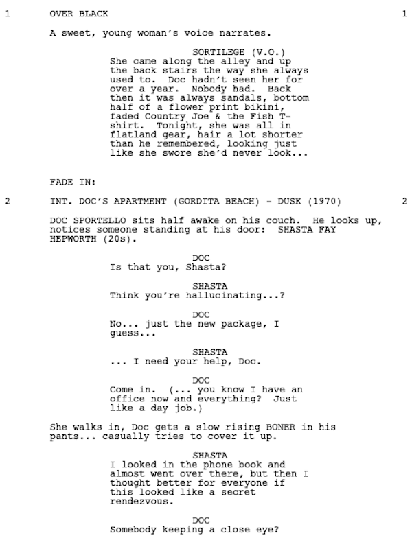 Page One: “Inherent Vice” (2014)