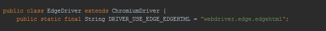 EdgeDriver methods