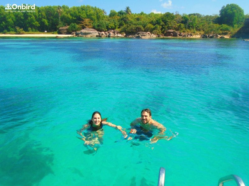 Snorkeling to avoid the crowds in Phu Quoc island Vietnam