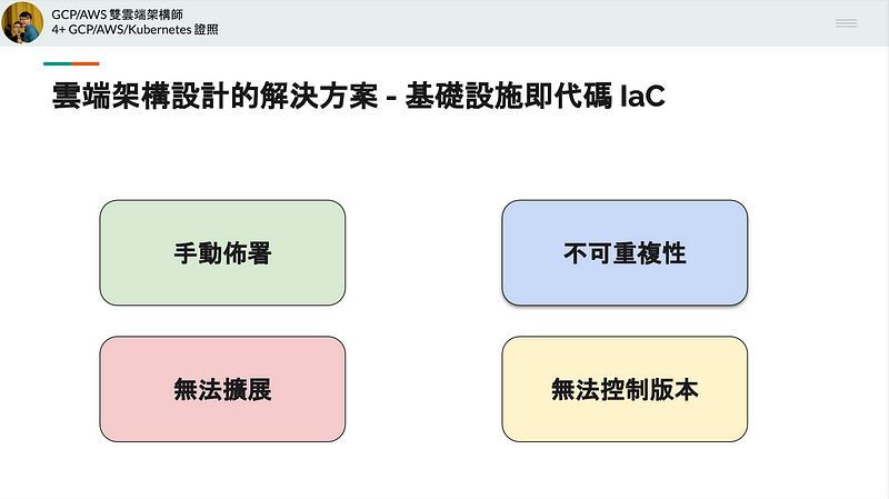 雲端架構設計的解決方案 — 基礎設施即代碼 IaC