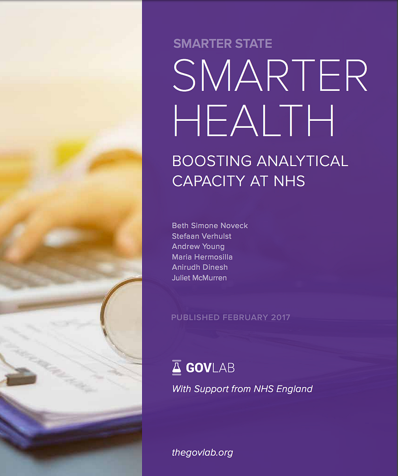 Health And Data Resources From The Govlab