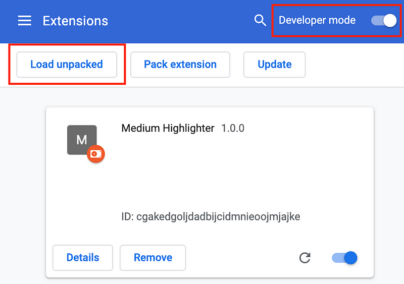 Chrome Store - How to load unpacked