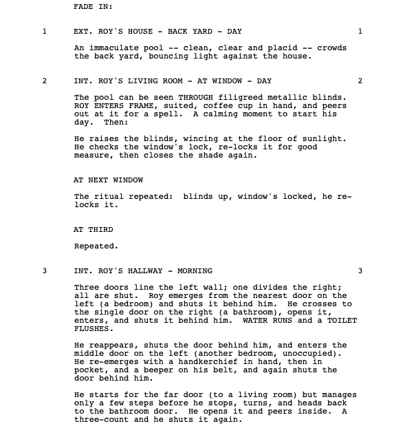 Page One: “Matchstick Men” (2003)