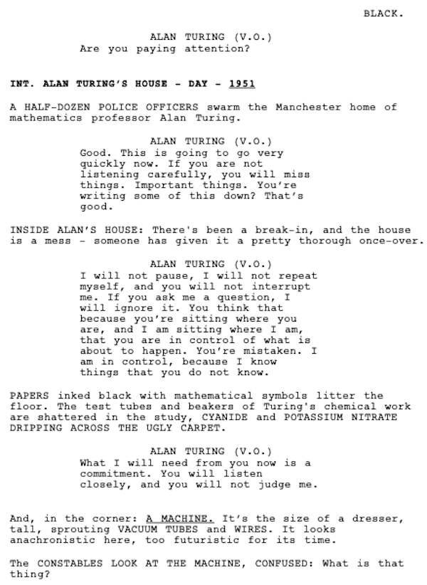 Page One: “The Imitation Game” (2014)