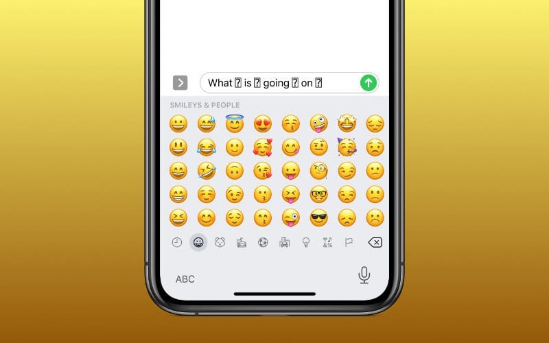 When selecting emoji from the emoji keyboard, black box appears due to lack of proper defines encoding