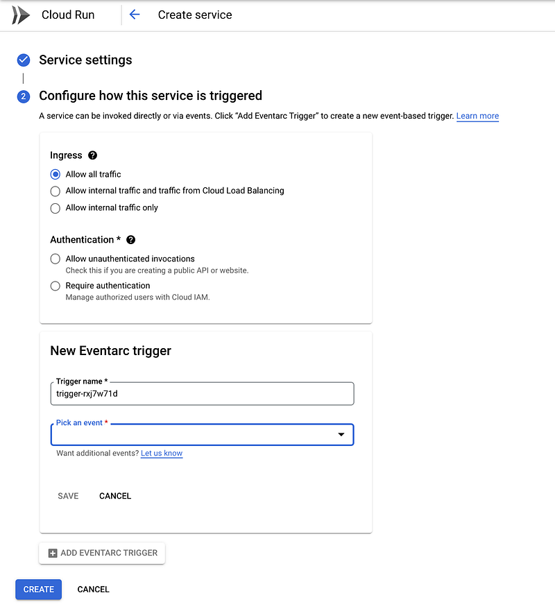 A look at Eventarc trigger for Cloud Run