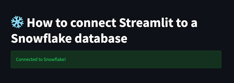 Streamlit & Snowflake