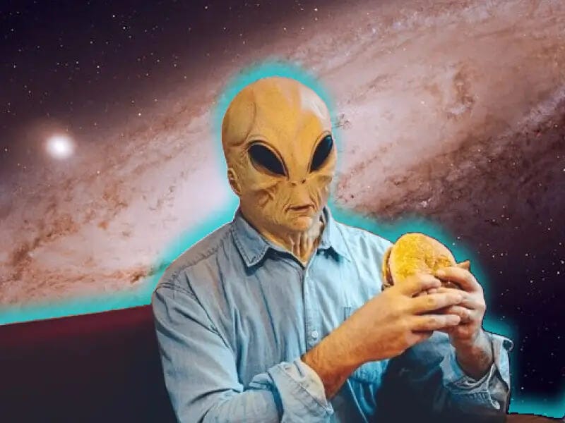 Ever wondered what aliens might eat?—?if they even eat at all-