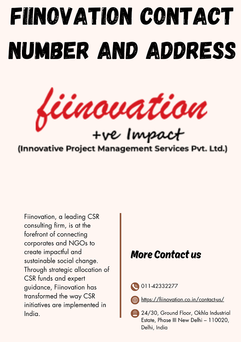 Fiinovation Contact Number and Address