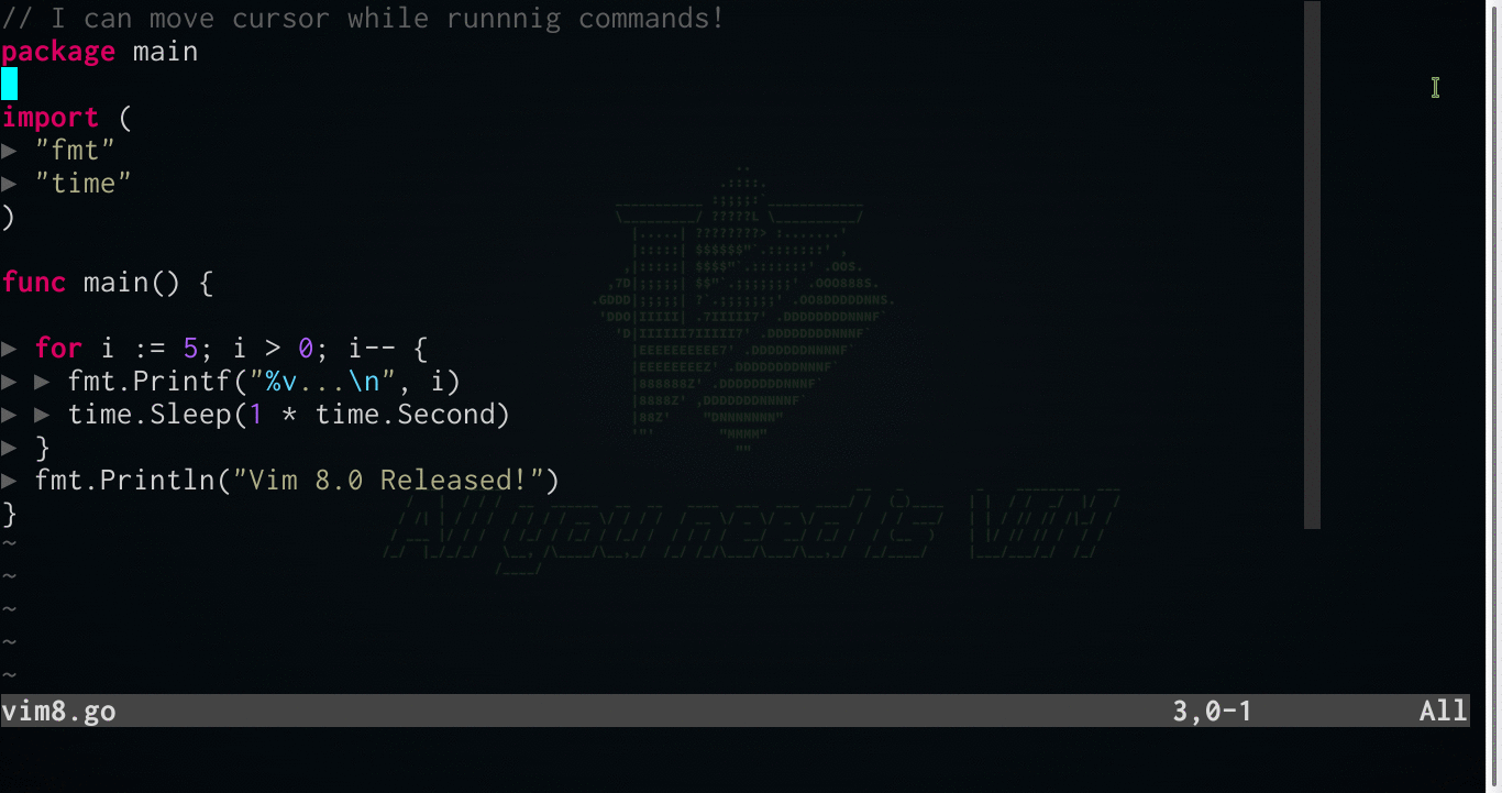 Vim 8.0 released and Now, I’m a contributor of Vim