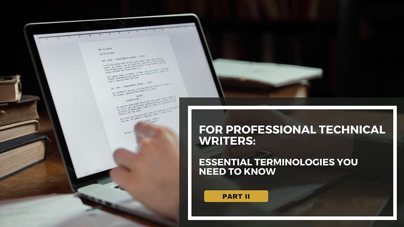 This blog is for professional technical writers into technical writing