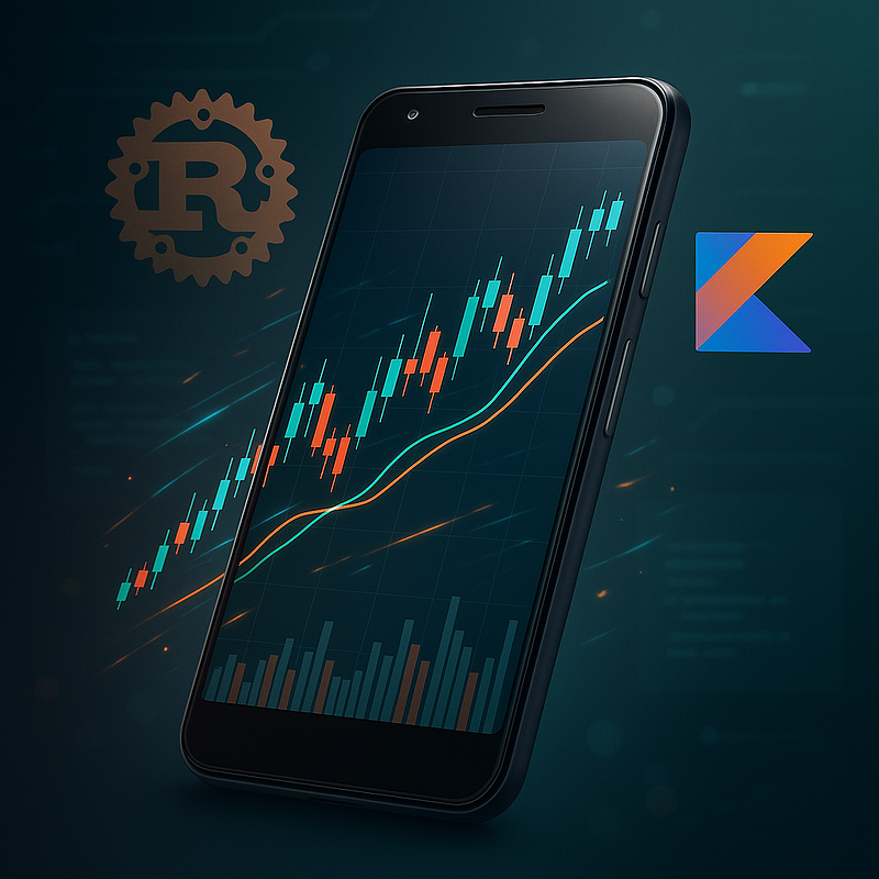 Featured image for blog post: Building a High-Performance Financial Charting App: Rust + Kotlin on Android