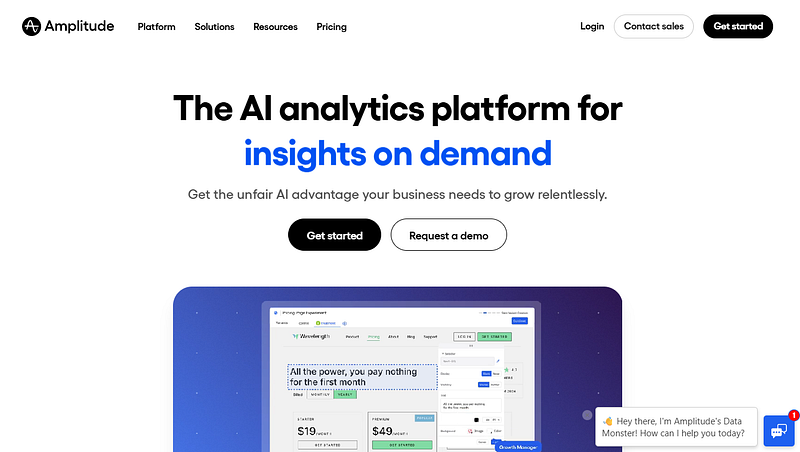 amplitude ai analytics at seo-assistant.com