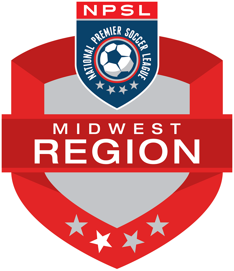 National Premier Soccer League Midwest Region shield.