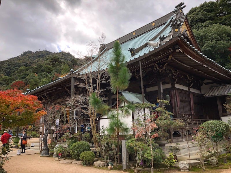 The main hall of the Daisho-in temple complex on Miyajima