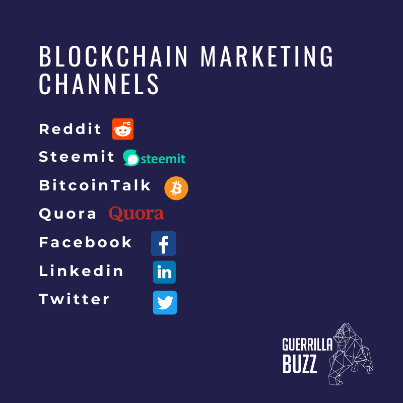 Guerrilla Blockchain Marketing Channels