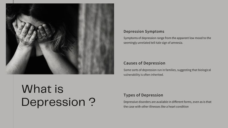 what is Depression, it’s Symptoms, Causes and Types