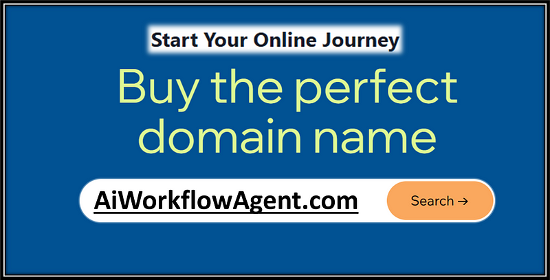 AI Workflow Agent Domain Name For Sale