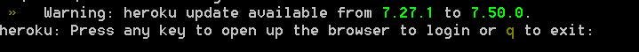 heroku login command