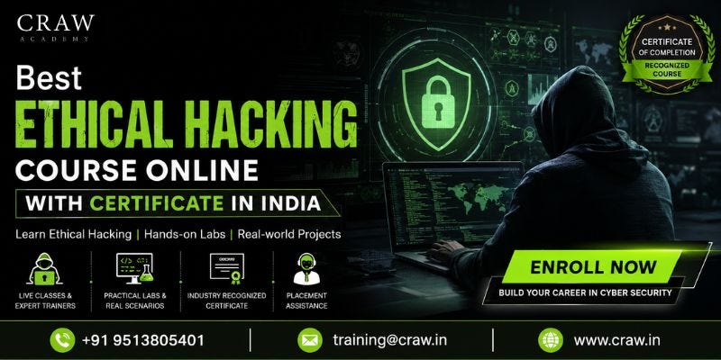 Best Ethical hacking course online with certificate in india